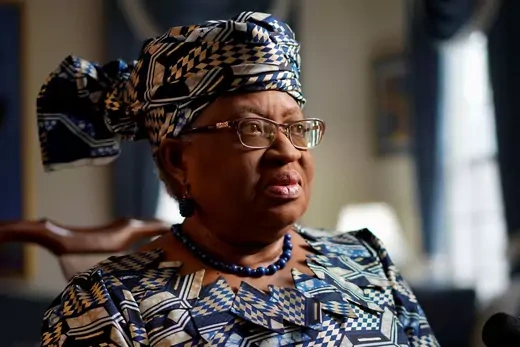 Ngozi Okonjo-Iweala sits down for an interview with Reuters. 