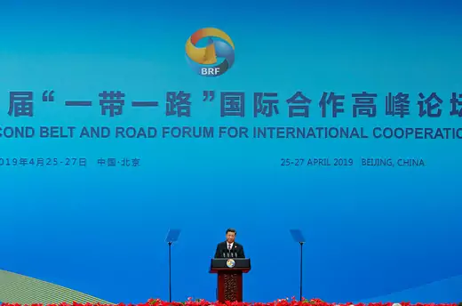 Chinese President Xi Jinping attends the opening ceremony for the second Belt and Road Forum in Beijing, China April 26, 2019.