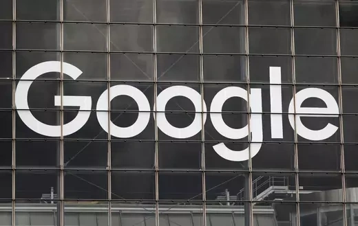 The logo of Google is seen.
