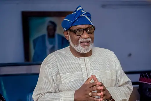 A picture of Oluwarotimi Akeredolu, governor of Ondo State in Nigeria and chairman of the Southern Nigerian Governors' Forum.