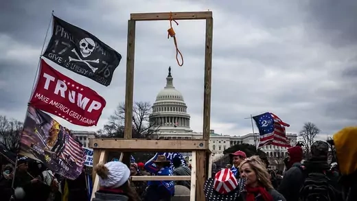Trump supporters near the U.S Capitol, on January 06, 2021.