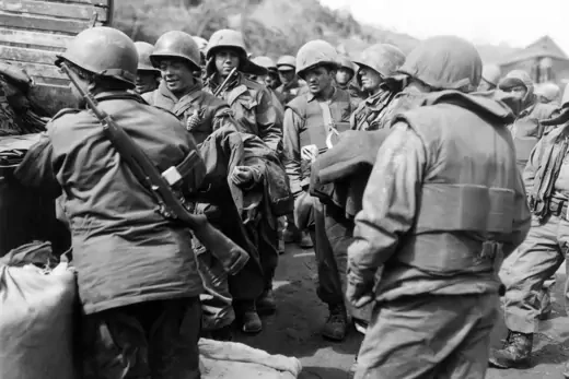 Colombian soldiers during the Korean War