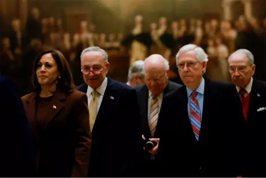 Congressional leaders of both parties at the U.S. State of the Union