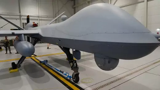 A U.S. Air Force MQ-9 Reaper drone in Estonia