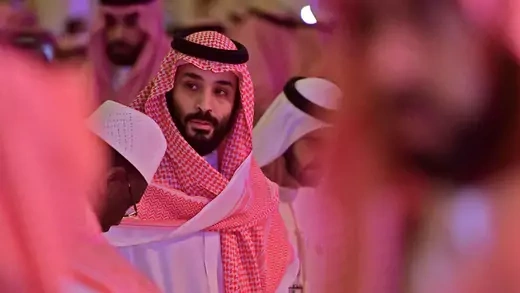 Saudi Crown Prince Mohammed bin Salman at the Future Investment Initiative FII conference in Riyadh on October 24, 2018.