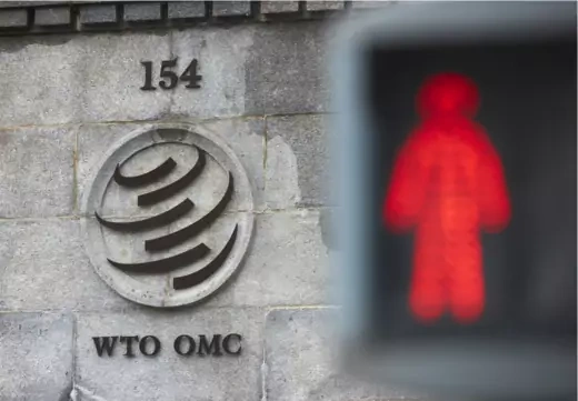 The WTO Logo Pictured in Geneva