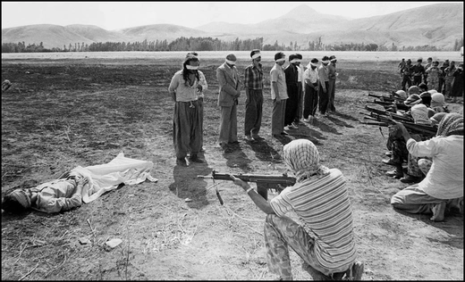 Eleven people are executed in Iran on August 27, 1979, after a trial on charges of being "counterrevolutionary." Nine of the eleven people were Kurdish.  