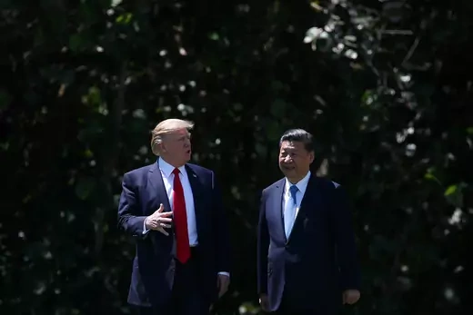 Trump and Xi meet in Florida. 