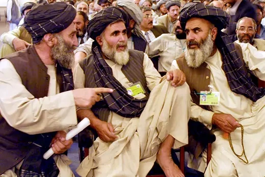 Delegates from Kandahar at the loya jirga in Kabul.