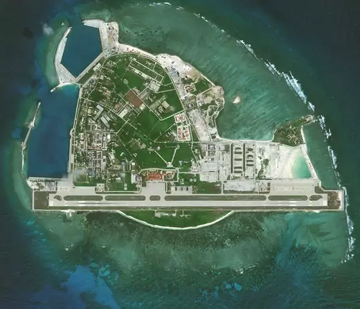 Chinese-built infrastructure is seen on Woody Island. 