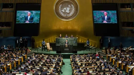 UN General Assembly meeting