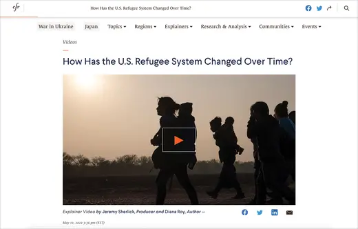 Explainer videos created by the Council’s Digital team provide context and clarity for CFR.org’s core audience.
