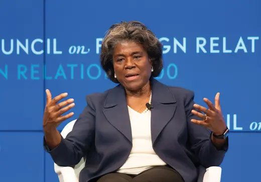 Representative of the United States to the United Nations Linda Thomas-Greenfield discusses her career and vision for the future of American diplomacy and U.S. priorities at the United Nations.