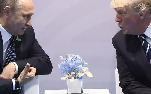 Trump and Russian President Vladimir Putin meet on the sidelines of the G20 summit in Hamburg, Germany.