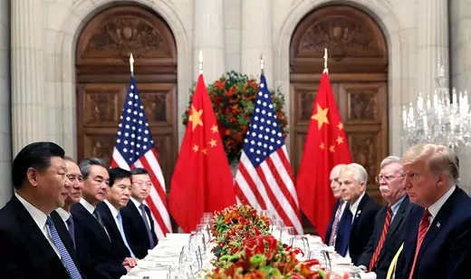 Trump and Chinese President Xi Jinping meet at the G20 summit in Buenos Aires. 