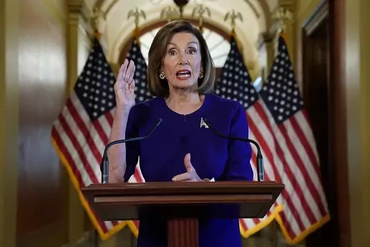 Speaker of the U.S. House of Representatives Nancy Pelosi announces an inquiry into impeachment.
