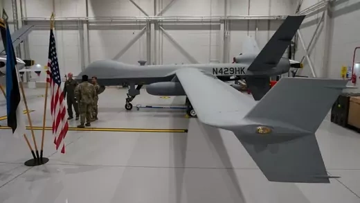Military drone.