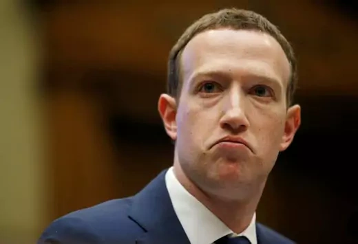Mark Zuckerberg frowns.