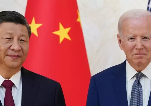 Xi Jinping and Joe Biden.