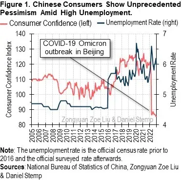 Figure 1: Chinese Consumers Show Unprecedented Pessimism Amid High Unemployment