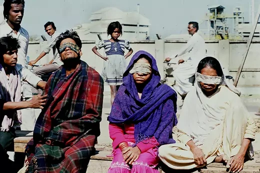 Victims who lost sight after the Bhopal.