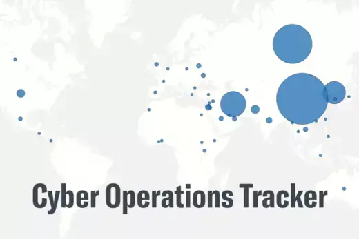A graphic of the Cyber Operations Tracker.
