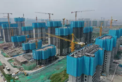 Construction site in Nanjing