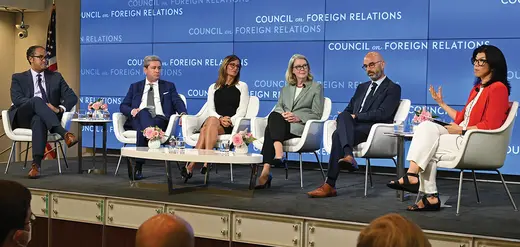 New York Times reporter Cecilia Kang moderates the launch of the Independent Task Force Report Confronting Reality in Cyberspace: Foreign Policy for a Fragmented Internet.  
