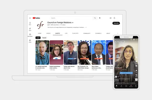 CFR’s new YouTube Shorts channel has attracted expanded audiences seeking the lowdown on international news and newsmakers at CFR.