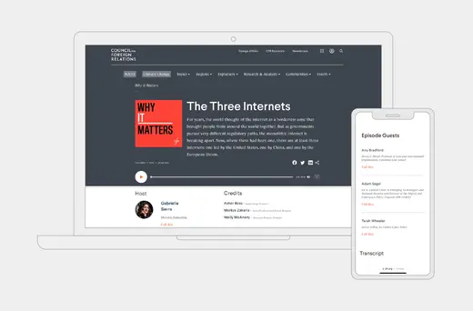 Why It Matters "The Three Internets" homepage 
