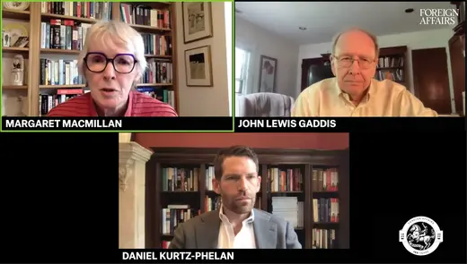 Foreign Affairs event Zoom screen 