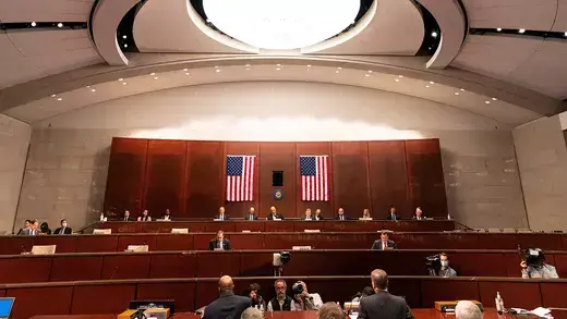 A hearing at the House Permanent Select Committee on Intelligence