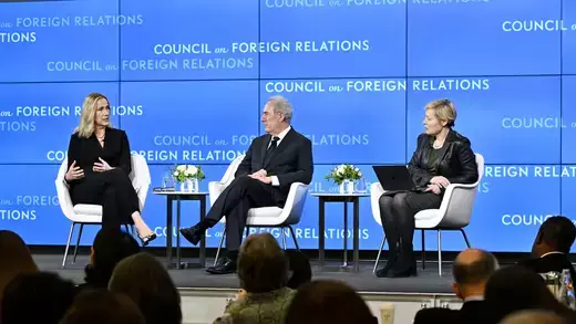CFR President Michael Froman in conversation with columnist Gillian Tett and Canada’s Ambassador to the United States Kristen Hillman