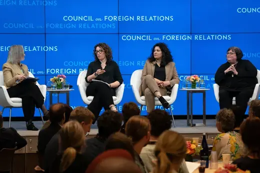 Carla Amy Mehtab Joan on Stage at CFR
