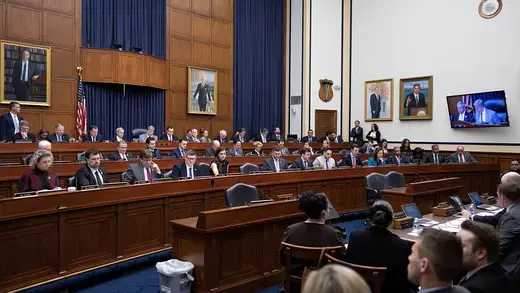 House Armed Services Committee gather on Capitol Hill in Washington, U.S. in 2023.