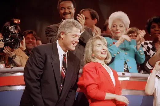 Democratic presidential candidate Bill Clinton and wife Hillary Clinton during the convention in New York City in 1992. AP Photo