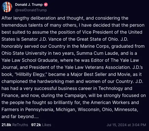 Trump's Truth Social