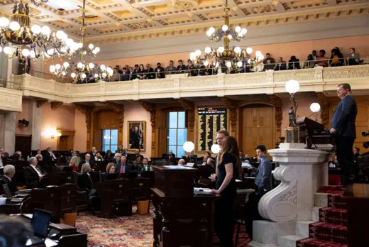 The Ohio Senate in session. 