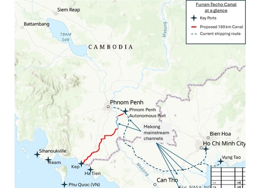 Funan Techo Canal Proposed Project Map