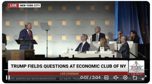 Trump Economic Club of NY