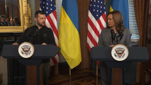 Harris and Zelensky Deliver Remarks After White House Meeting