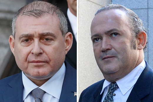 Side-by-side portraits of Lev Parnas and Igor Fruman