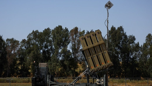 An Iron Dome anti-missile battery in southern Israel, April 2024.