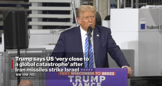 Trump Claims Threat of Global Catastrophe at Rally 