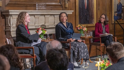 U.S. 2024 science envoys speak at a science and foreign policy event at CFR's New York City office.