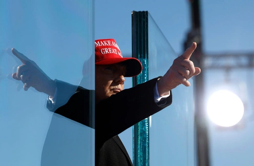 U.S. President Donald Trump holds a campaign rally at Lancaster Airport in Lititz, Pennsylvania, on November 03, 2024. Chip Somodevilla/Getty Images