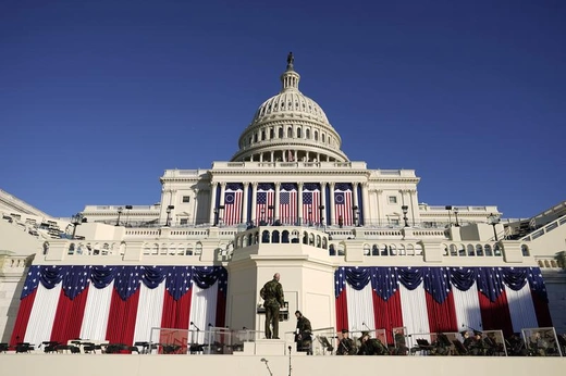 U.S. Capitol in Preparations for Trump Inauguration 2025