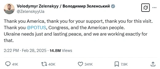 Zelensky Post-Meeting Comment