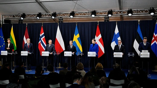 Leaders of the Nordic and Baltic States and Poland meet in Sweden to discuss transatlantic relations