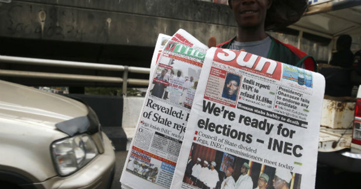 Permanent voters cards at a distribution centre in Lagos, ahead of